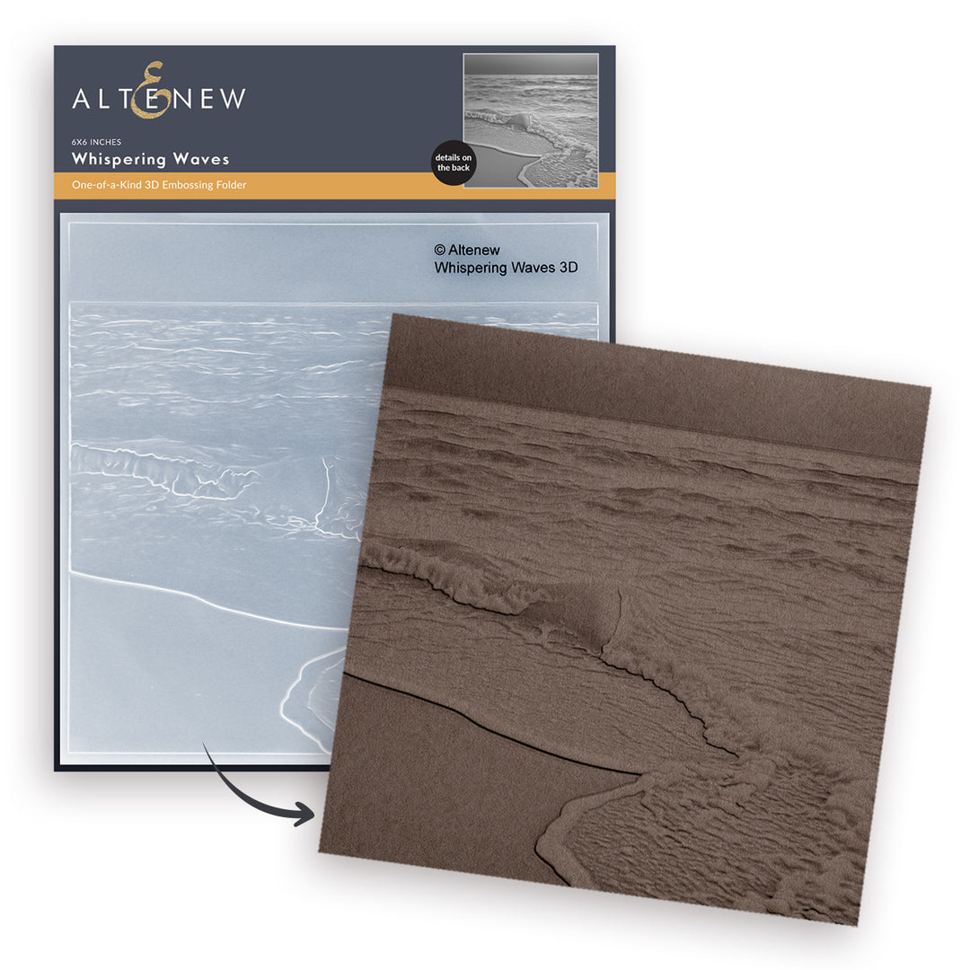 Whispering Waves 3D Embossing Folder - Altenew
