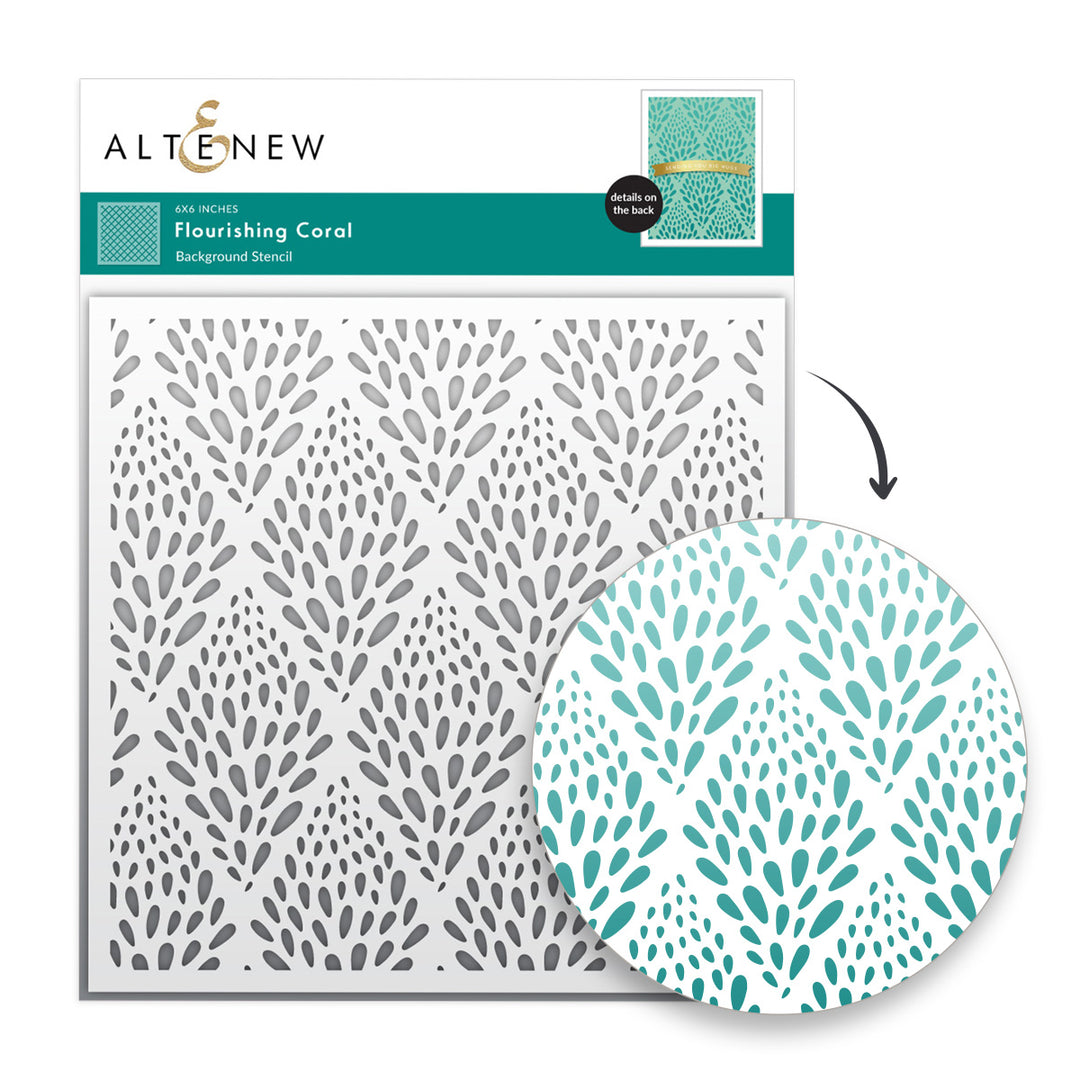 Flourishing Coral Stencil - Altenew