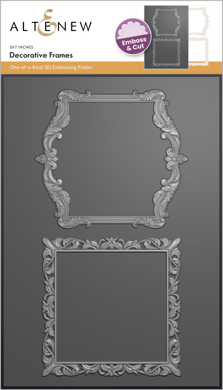 Decorative Frames 3D Embossing Folder & Die Set - Altenew