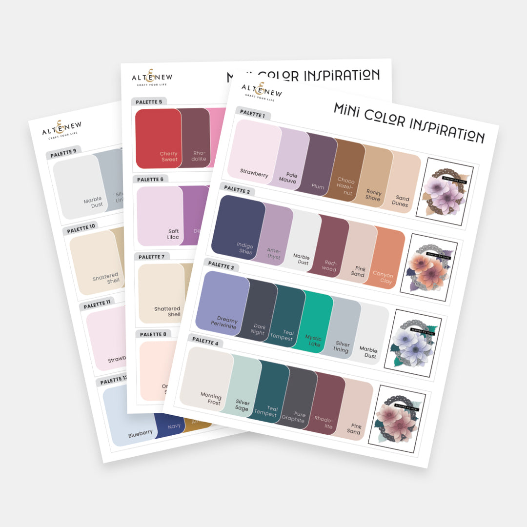Regal-Themed Printable Swatches for Paper Crafting - Altenew