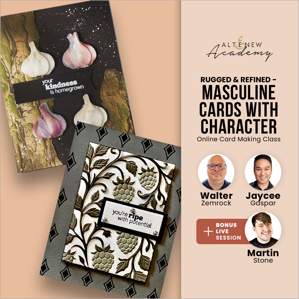 Rugged & Refined - Masculine Cards with Character