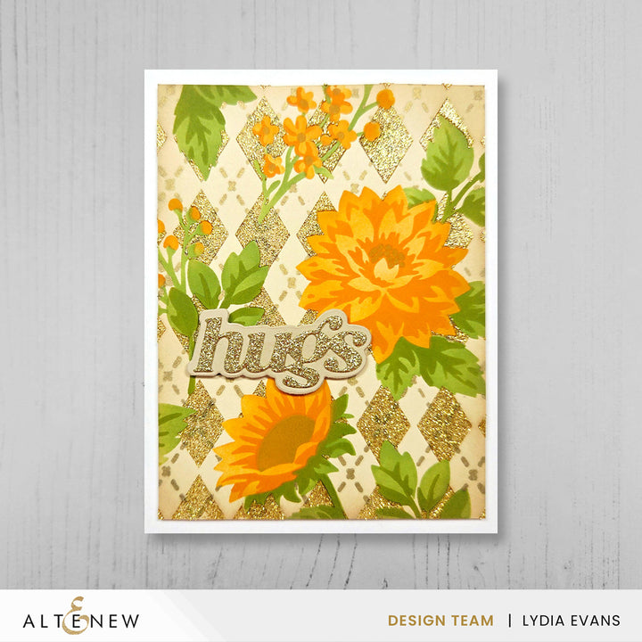 Stencil Art: Botanical Argyle Layering Stencil Set (6 in 1)