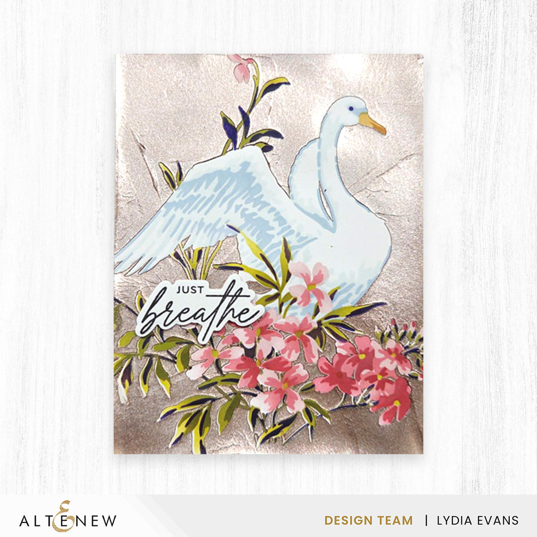 Stencil Art: Swan Serenade Layering Stencil Set (6 in 1) - Altenew
