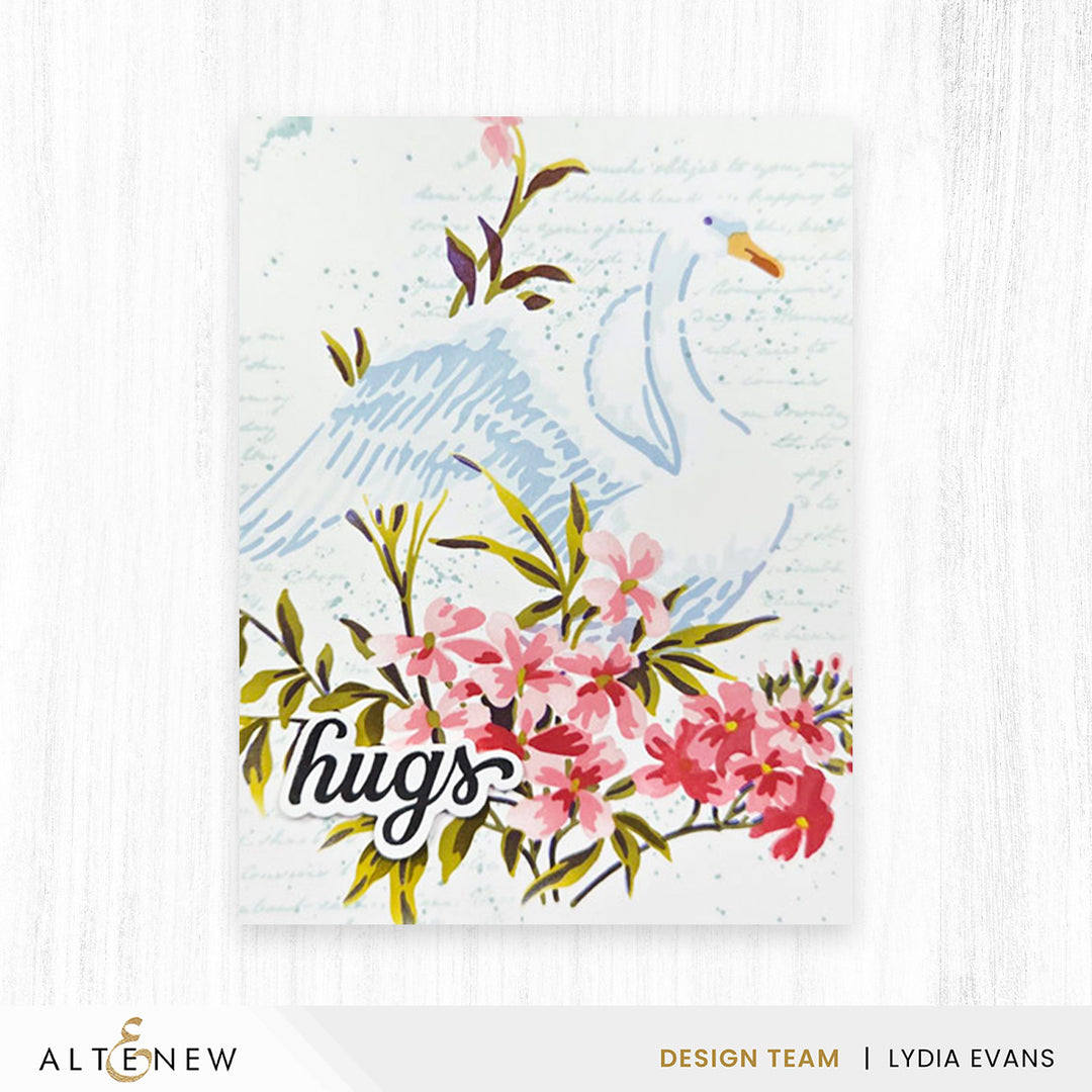 Stencil Art: Swan Serenade Layering Stencil Set (6 in 1) - Altenew