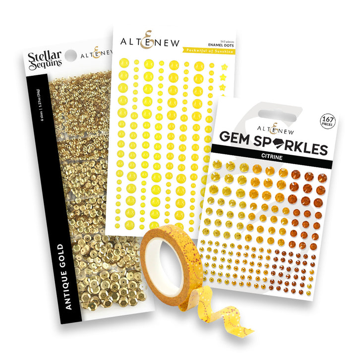 Mix and Match Embellishments Sampler Bundle - Yellow - Altenew