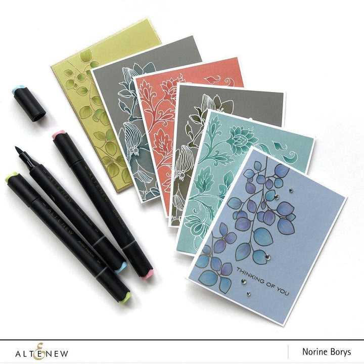 Altenew Alcohol Marker & Alcohol Ink Bundle Artist Alcohol Markers & Alcohol Ink Bundle (24 Colors)