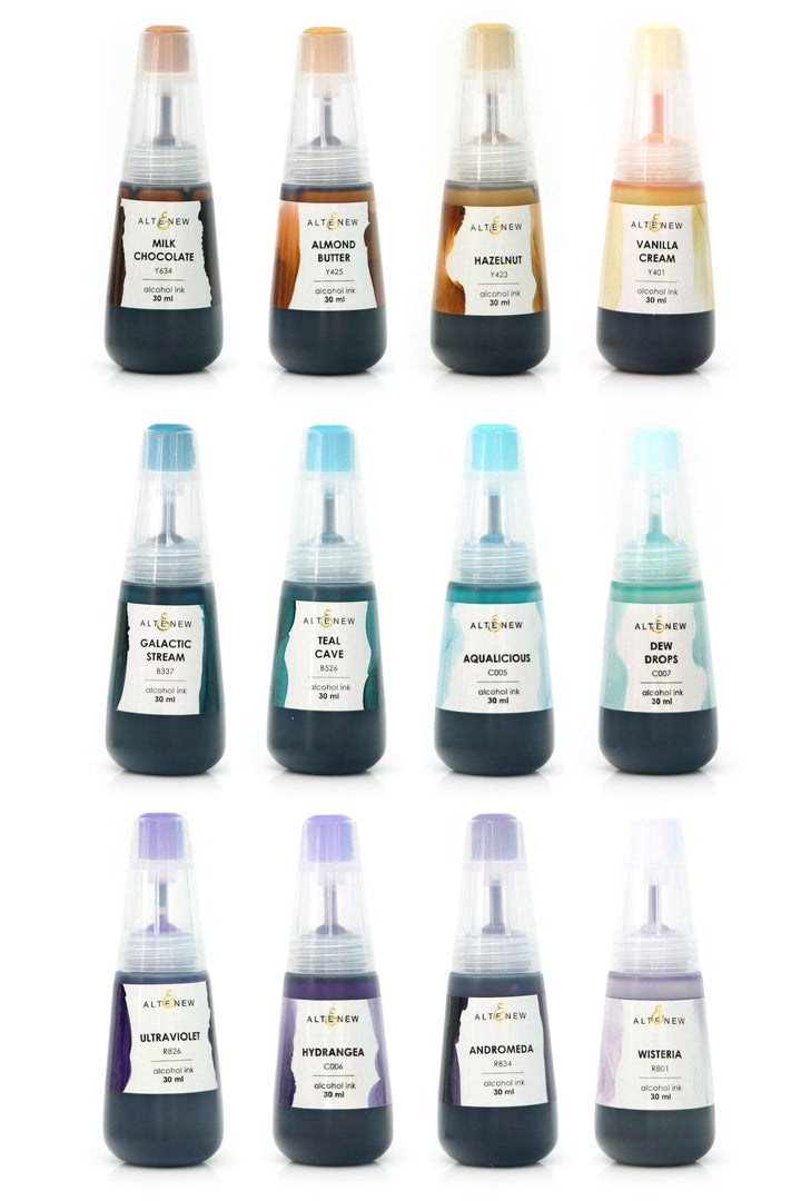 Altenew Alcohol Marker & Alcohol Ink Bundle Water Garden Bundle Artist Alcohol Markers & Alcohol Ink Bundle (12 colors)