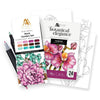 Artist Alcohol Markers Set D & Botanical Elegance Alcohol Marker Coloring Sheets Bundle