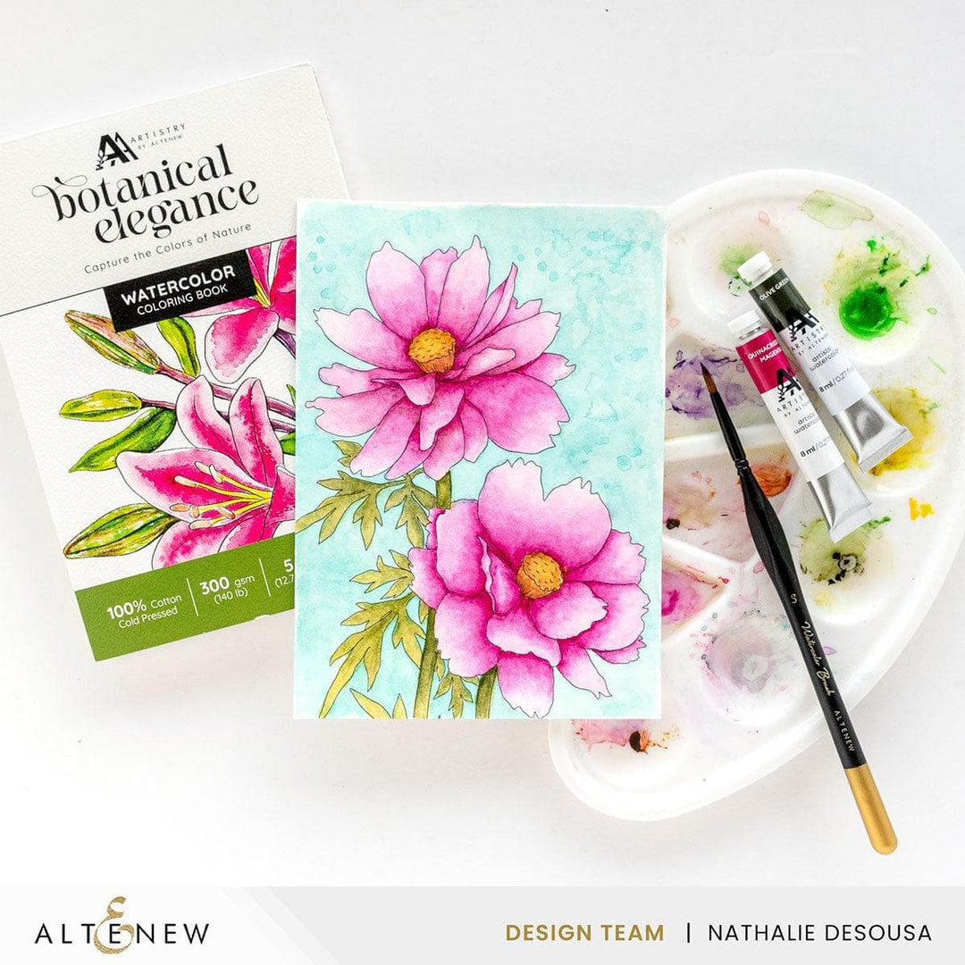 Artist Alcohol Markers Set D & Botanical Elegance Alcohol Marker Coloring Sheets Bundle