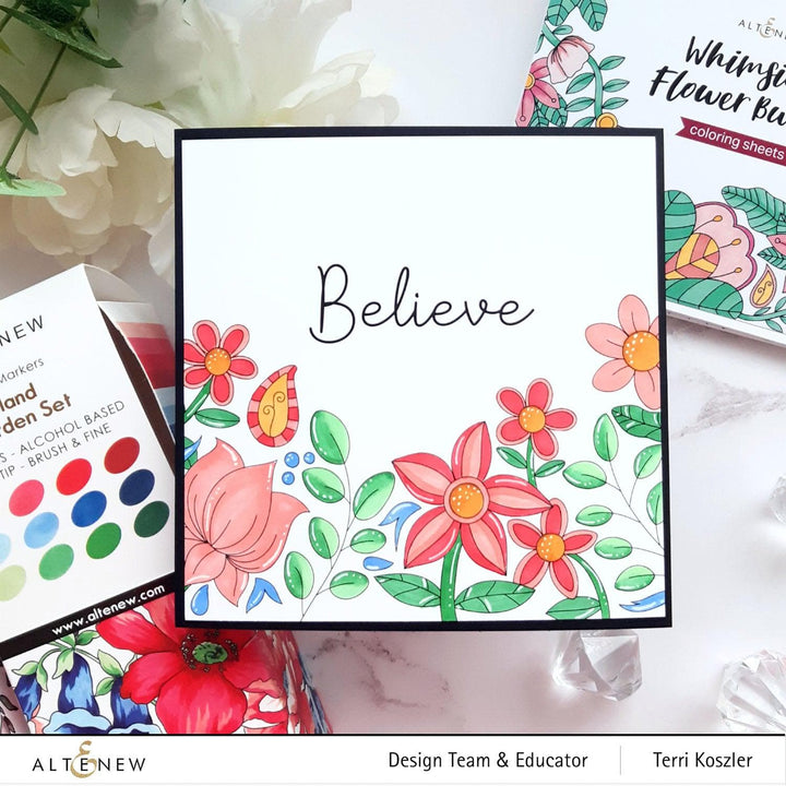 Be Creative Arts Crafts Alcohol Markers Island Garden Artist Alcohol Markers Set H