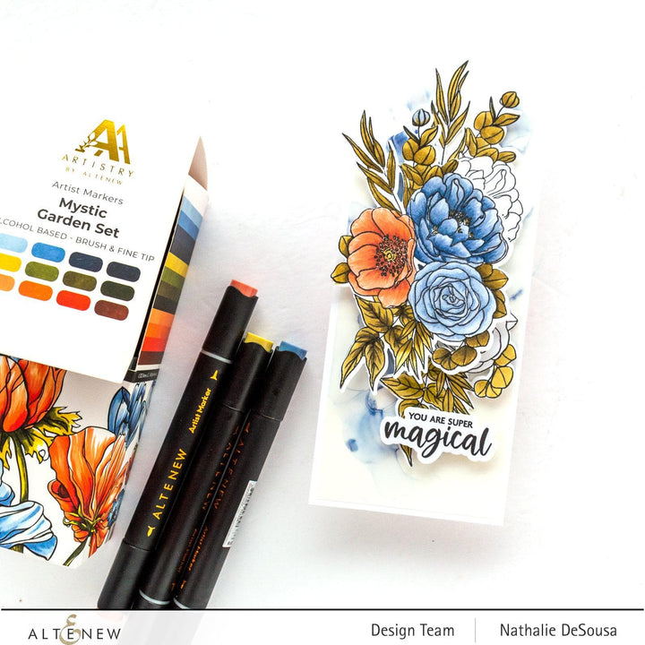 Be Creative Arts Crafts Alcohol Markers Mystic Garden Artist Alcohol Markers Set J