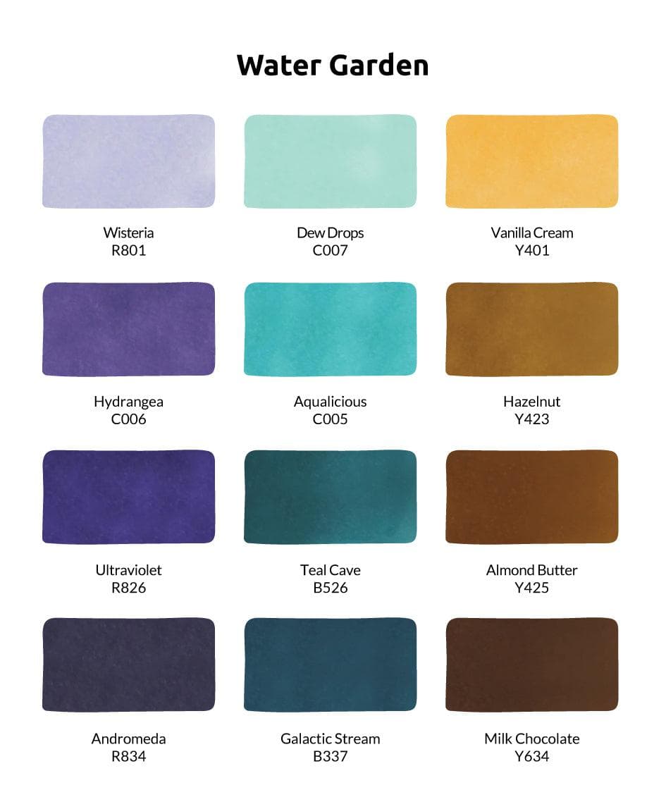Water Garden Artist Alcohol Markers Set G