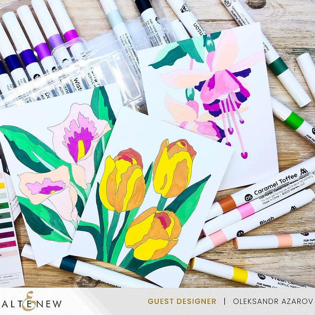 Acrylic Marker 24 Color Set - Vol. 1
