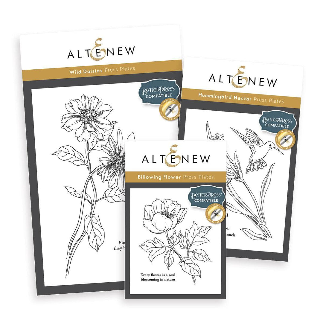 Wildflower Waltz Press Plate/Foil Plate Bundle
