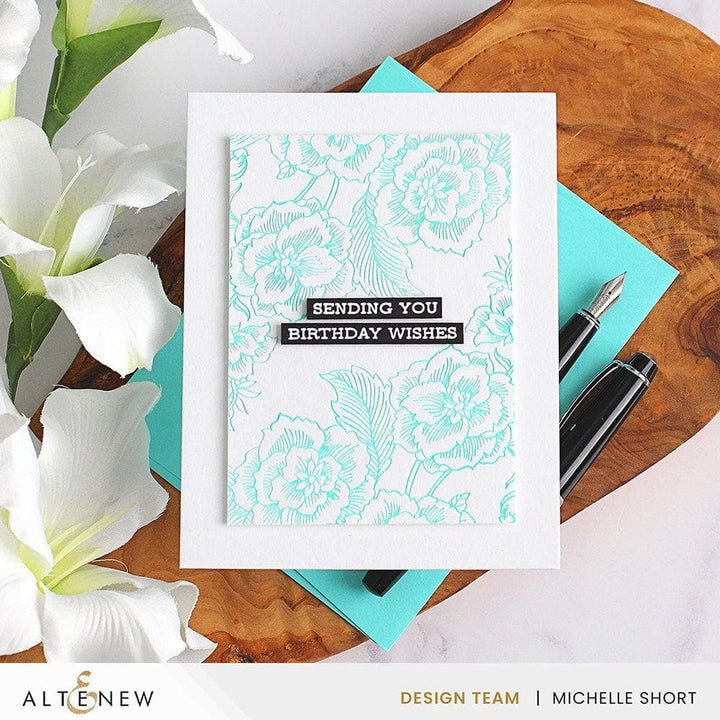 Spellbinders Betterpress Plates Floral Engravings Press Plates