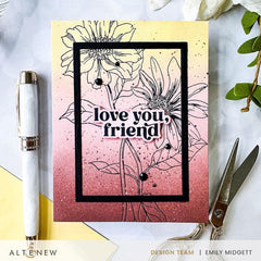 Spellbinders Betterpress Plates Wild Daisies Press Plate