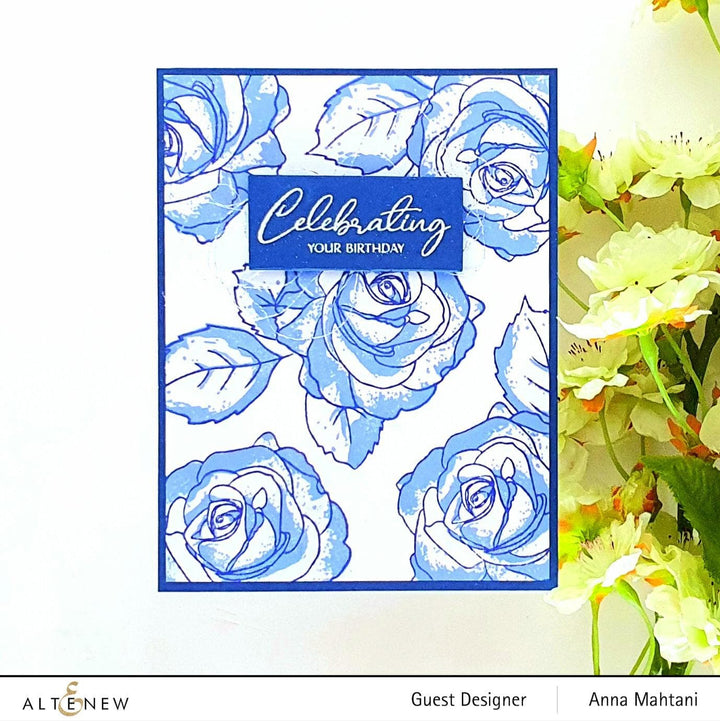 Altenew Build-A-Flower Set Build-A-Flower: Bellaroma Hybrid Tea Rose Layering Stamp & Die Set