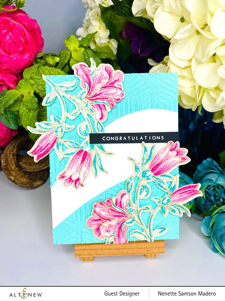 Altenew Build-A-Flower Set Build-A-Flower: Giant Bellflower Layering Stamp & Die Set