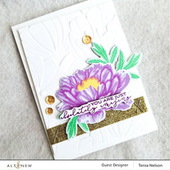 Altenew Build-A-Flower Set Build-A-Flower: Hawaiian Coral Layering Stamp & Die Set