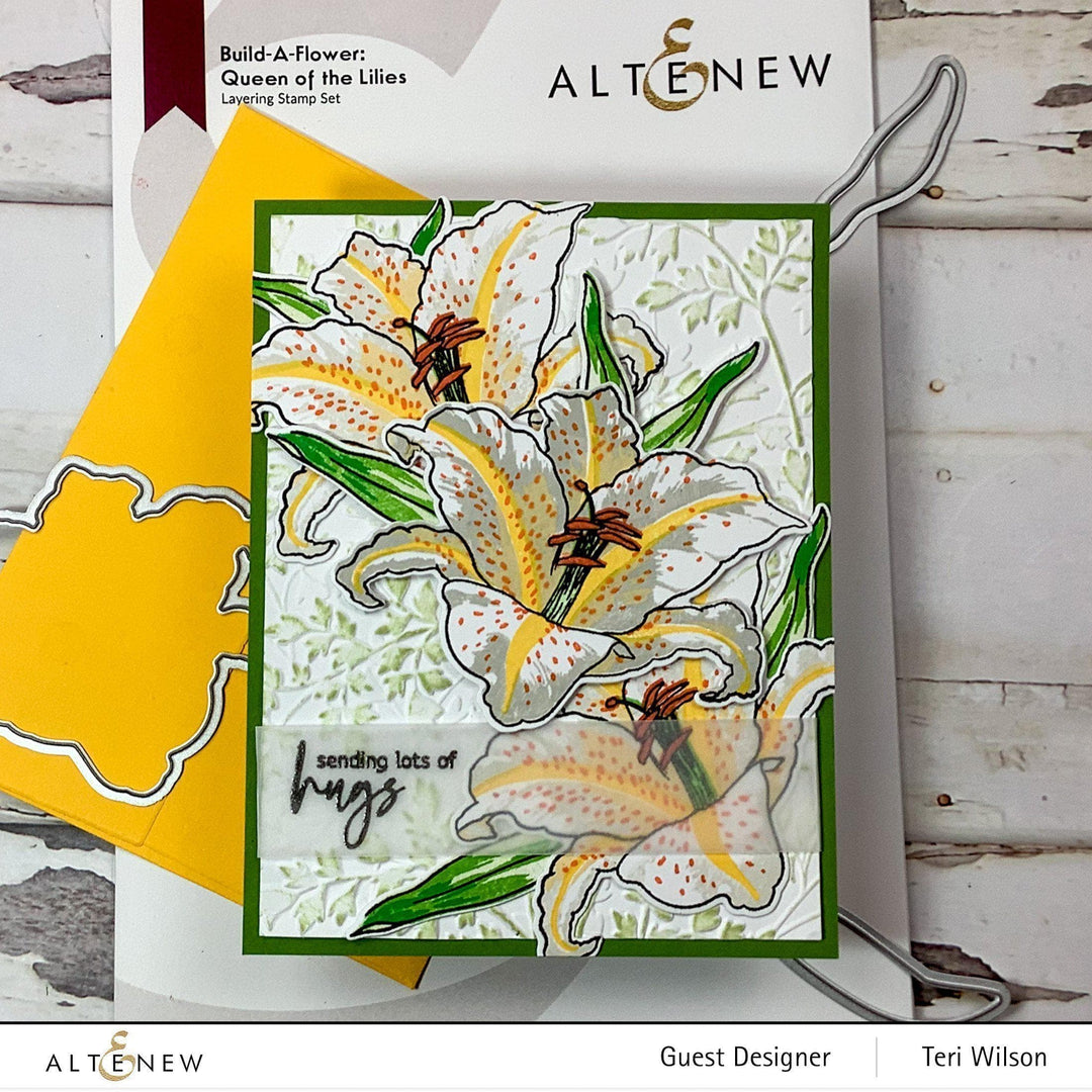 Altenew Build-A-Flower Set Build-A-Flower: Queen of the Lilies Layering Stamp & Die Set