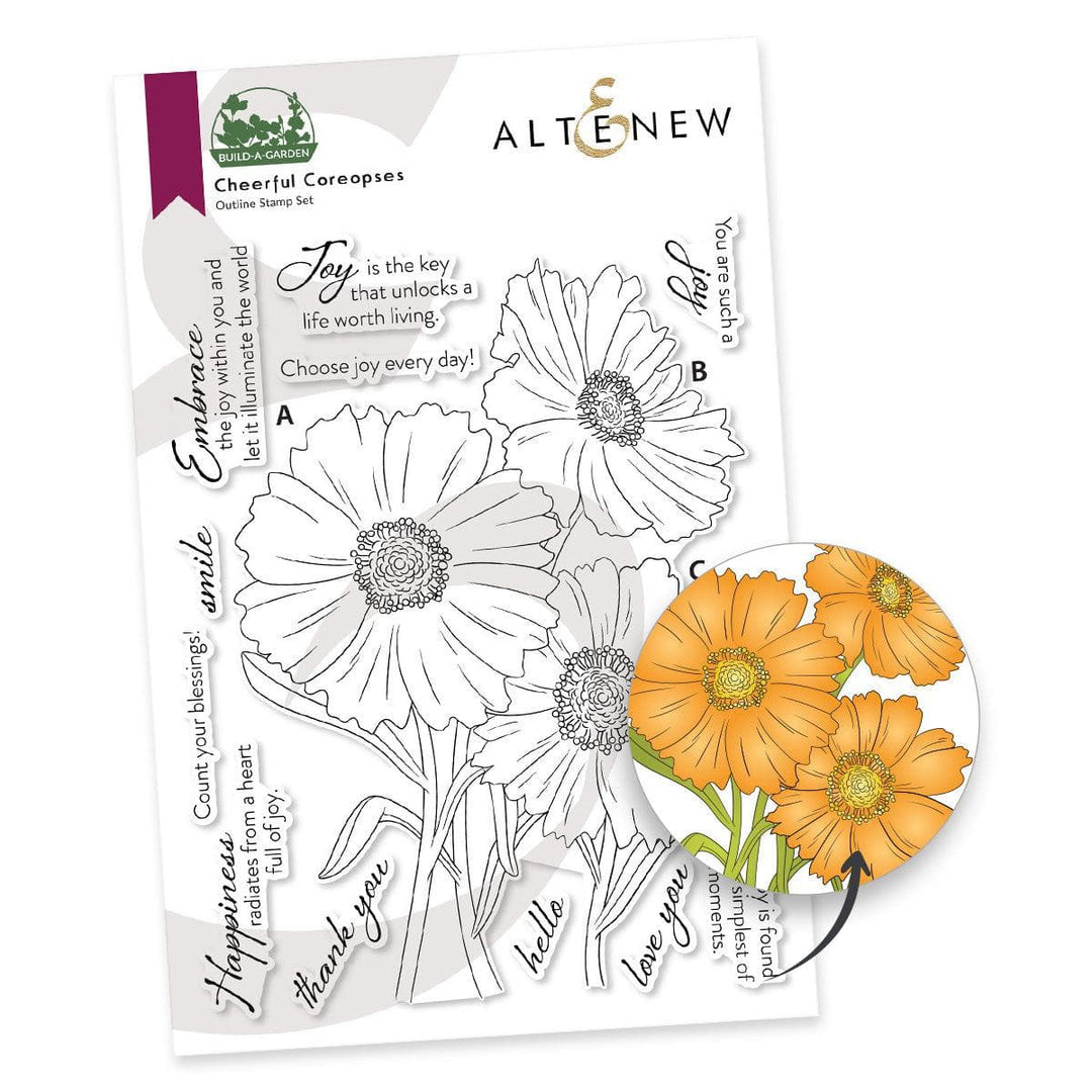 Altenew Build-A-Garden Bundle Build-A-Garden: Cheerful Coreopses & Add-on Die Bundle