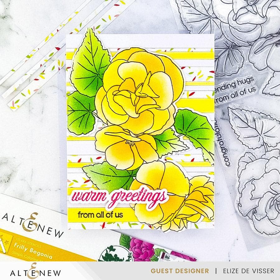 Altenew Build-A-Garden Bundle Build-A-Garden: Frilly Begonia & Add-on Die Bundle