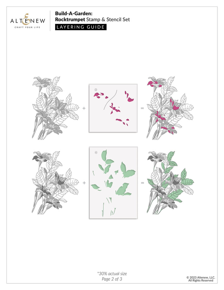 Altenew Build-A-Garden Bundle Build-A-Garden: Rocktrumpet & Add-on Die Bundle