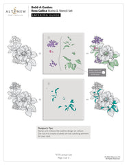 Altenew Build-A-Garden Bundle Build-A-Garden: Rosa Gallica & Add-On Die Bundle