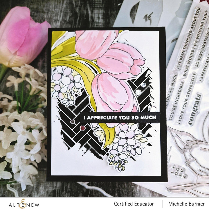 Altenew Build-A-Garden Bundle Build-A-Garden: Tulips & Friends & Add-on Die Bundle