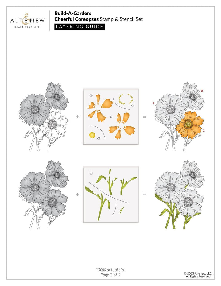 Altenew Build-A-Garden Set Build-A-Garden: Cheerful Coreopses