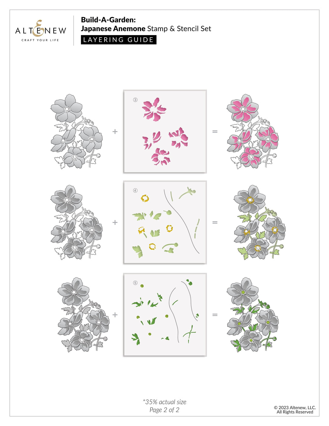 Altenew Build-A-Garden Set Build-A-Garden: Japanese Anemone