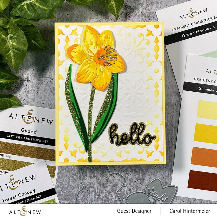 Part A-Glitz Art Craft Co.,LTD Cardstock Glitter Gradient Cardstock Set - Forest Canopy