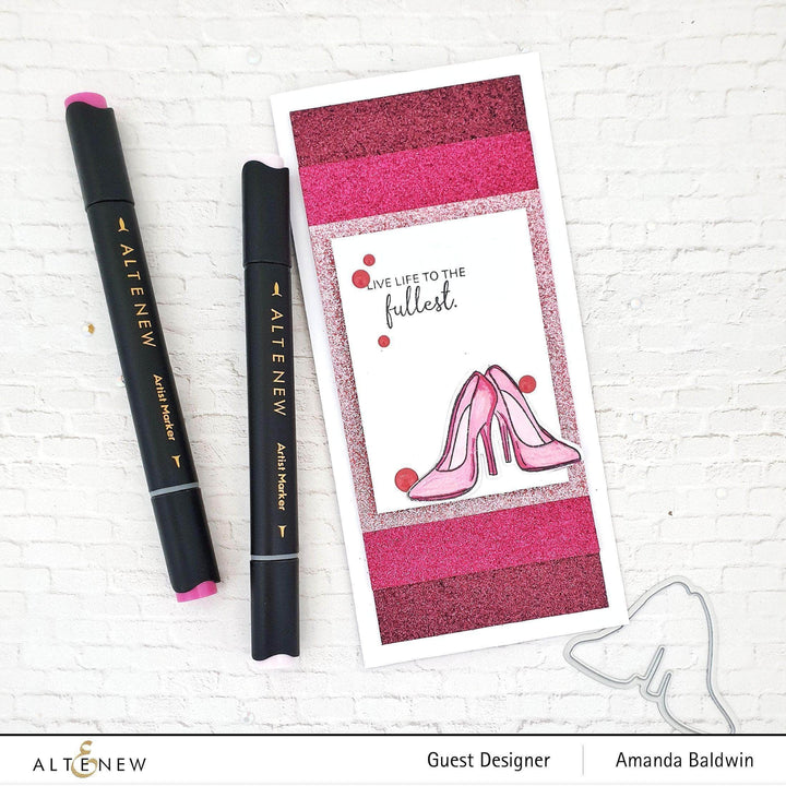 Part A-Glitz Art Craft Co.,LTD Cardstock Glitter Gradient Cardstock Set - Pink Brilliance