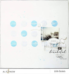 Altenew Creativity Kit Featurette Bold Stamped Sentiment Background Class