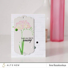 Altenew Creativity Kit Featurette Bold Stamped Sentiment Background Class