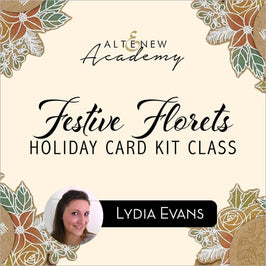 Altenew Class Festive Florets Holiday Card Kit Class Online Cardmaking Class