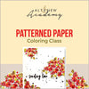 Altenew Creativity Kit Featurette Patterned Paper Coloring Class