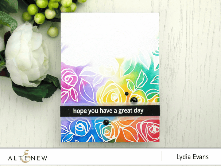 Altenew Creativity Kit Featurette Stamping Through Negative Die-Cuts Class