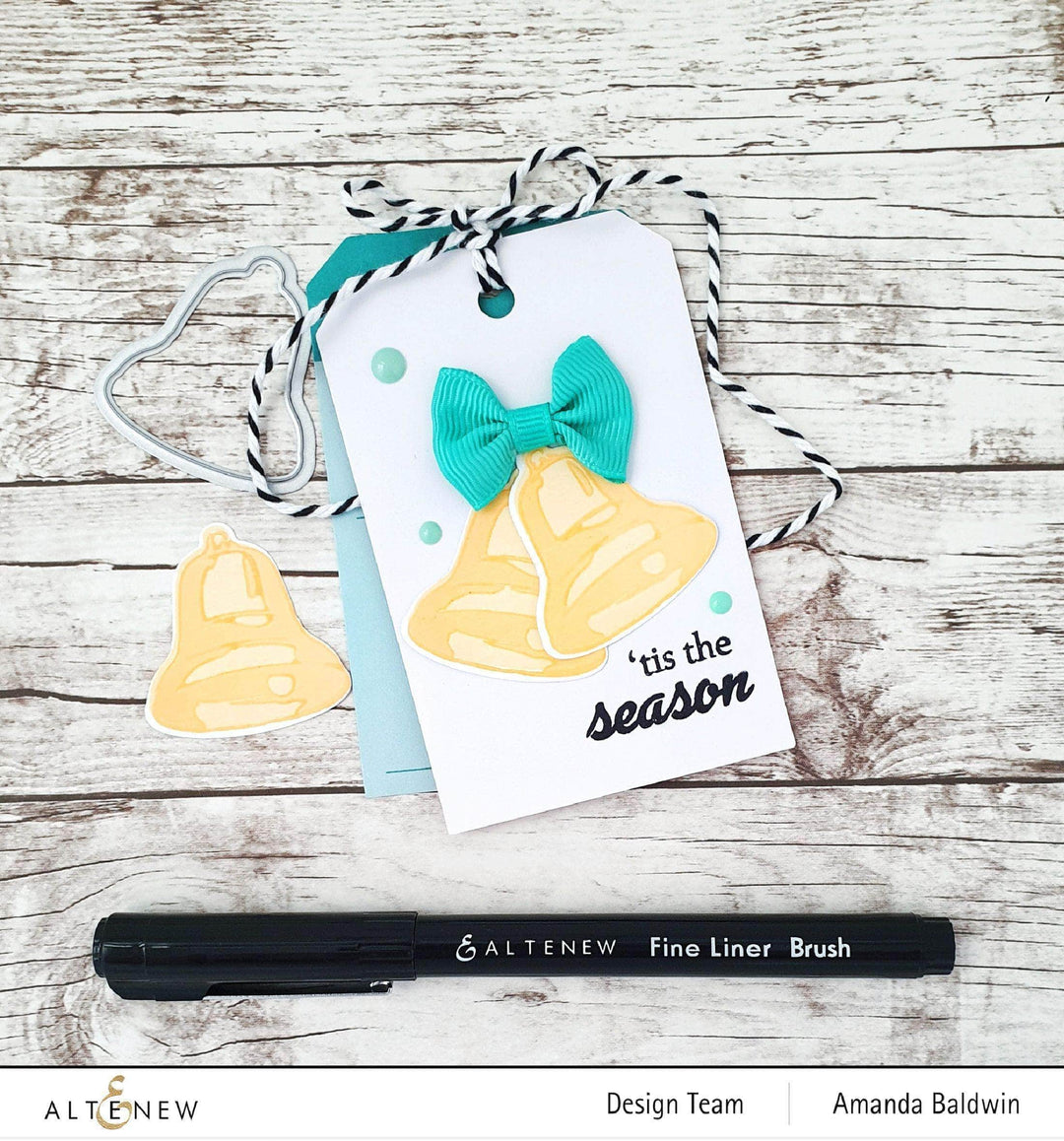 Photocentric Clear Stamps Bells and Bows Add-On Stamp Set
