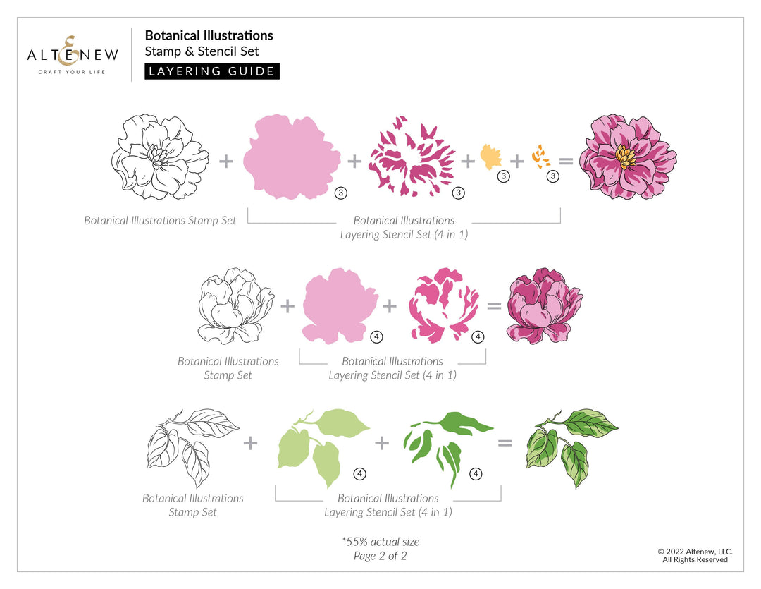 Photocentric Clear Stamps Botanical Illustrations Stamp Set