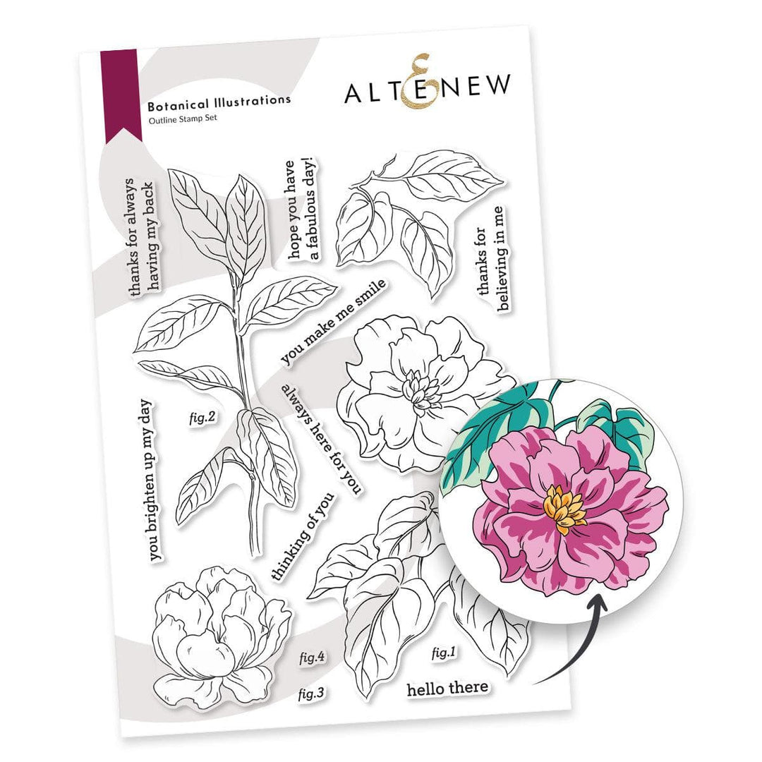 Photocentric Clear Stamps Botanical Illustrations Stamp Set