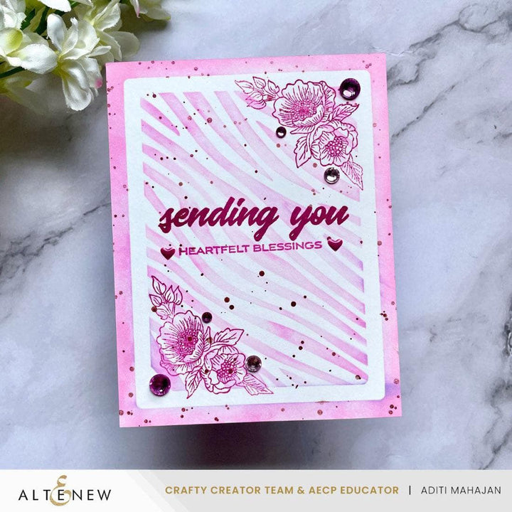 Cornered Blooms Stamp Set