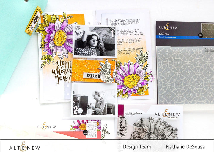 Photocentric Clear Stamps Dancing Sunflowers Stamp Set