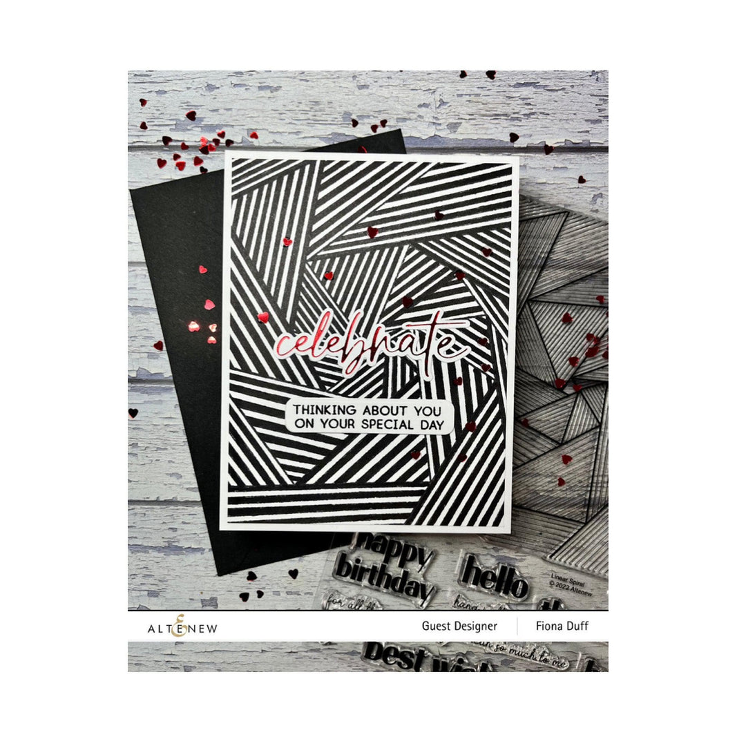 Photocentric Clear Stamps Linear Spiral Stamp Set