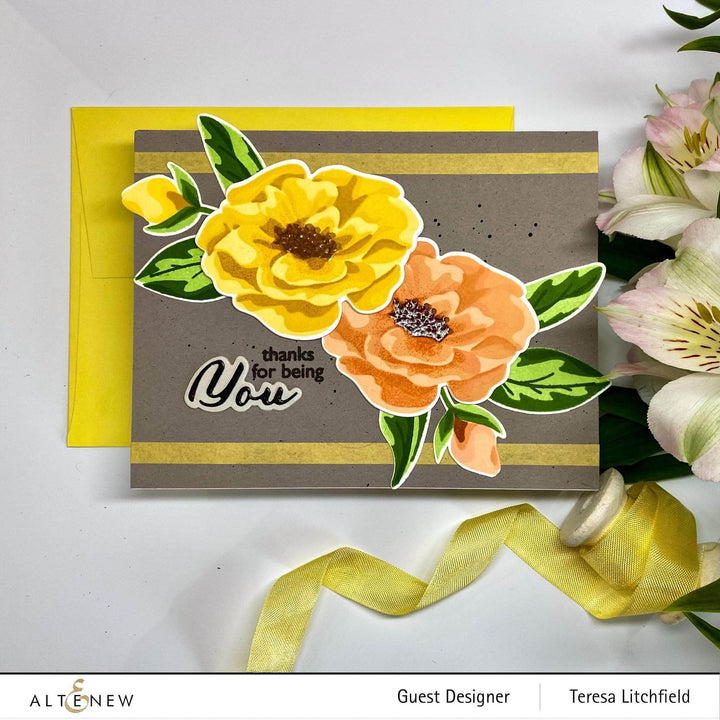 Photocentric Clear Stamps Marbled Bloom Stamp Set