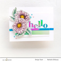 PMA Industries, Inc. Clear Stamps Mini Gerbera Stamp Set