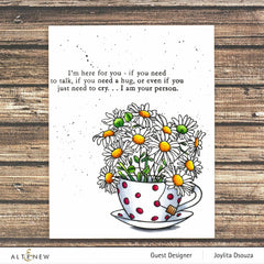 Photocentric Clear Stamps Paint-A-Flower: Chamomile Outline Stamp Set