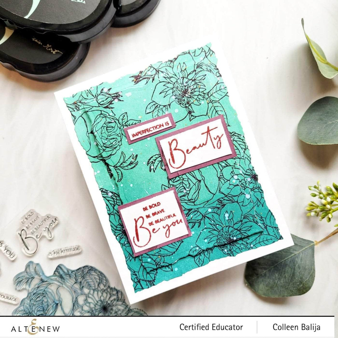 Photocentric Clear Stamps Paint-A-Flower: Clematis Josephine Outline Stamp Set