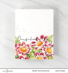 Photocentric Clear Stamps Paint-A-Flower: Fashion Monger Dahlia Outline Stamp Set
