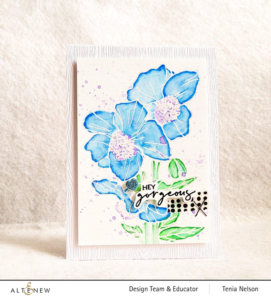 Photocentric Clear Stamps Paint-A-Flower: Himalayan Poppy Outline Stamp Set